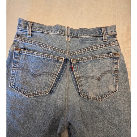 Levi's Women's Patchwork VTG Quilt Denim Jeans Reworked - Picture 3 of 9